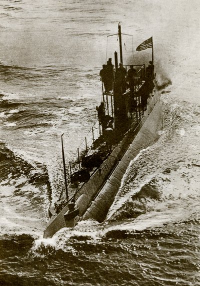 Amerikanisches U-Boot während des Ersten Weltkriegs von Unbekannter Künstler