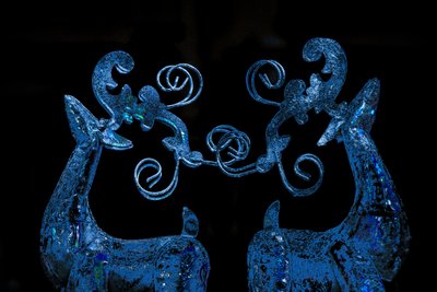 Blaues Rentier, 2017 von Unbekannter Künstler