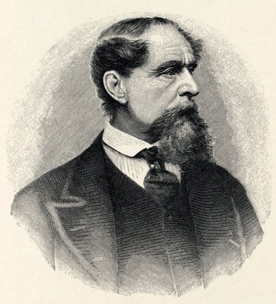 Charles Dickens - Porträt von Unbekannter Künstler