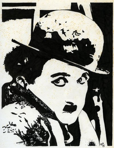 Charlie Chaplin von Unbekannter Künstler
