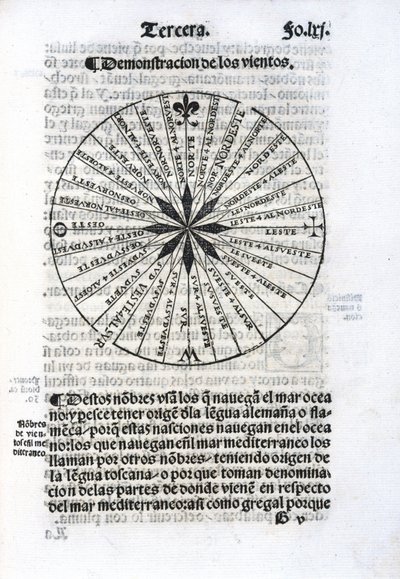 Diagramm der Meereswinde von Unbekannt