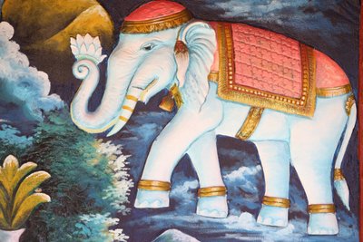 Ergebener Elefant, Siem Reap, Kambodscha von Unbekannt