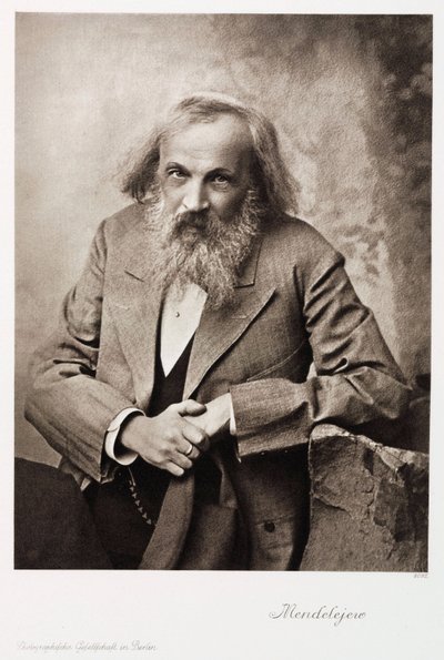 Dmitri Iwanowitsch Mendelejew, russischer Chemiker, um 1905 von Unbekannt