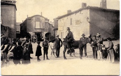 Eselsturm um 1900, Carcassonne (Postkarte) von Unbekannter Künstler