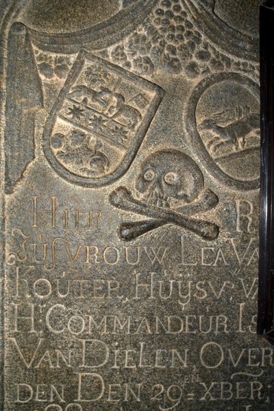 Niederländischer Grabstein in der St. Franziskus Kirche (Foto) von Unbekannt