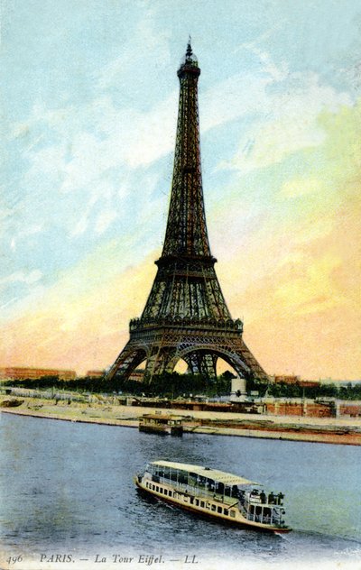 Eiffelturm, Paris. Frühes 20. Jahrhundert. von Unbekannter Künstler