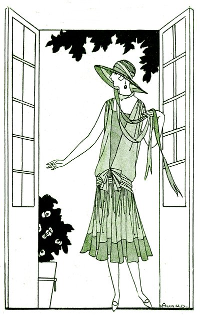 Mode: Kleid im Mai 1925 von Unbekannter Künstler