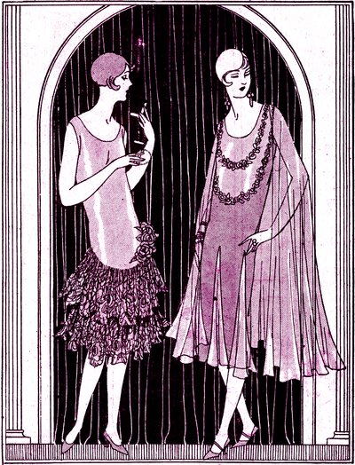 Mode: Abendkleider im Mai 1925 von Unbekannter Künstler