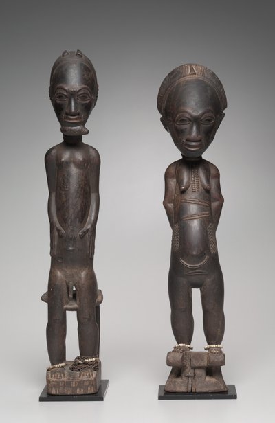 Figurenpaar, späte 1800er bis frühe 1900er Jahre von Unbekannt