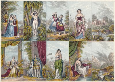 Illustrationen datiert 1851 von Unbekannter Künstler