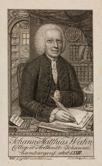 Johann Matthias Wahn, deutscher Mathematiker, ca. 1792 von Unbekannt