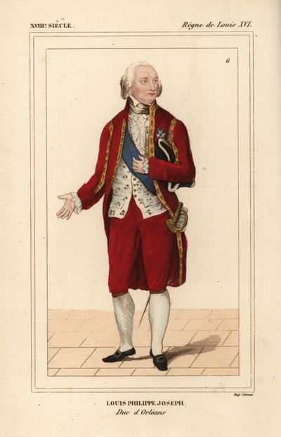 Louis Philippe Joseph, Herzog von Orleans von Unbekannter Künstler