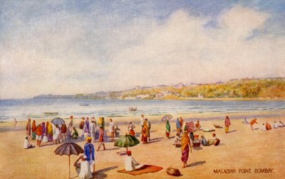 Malabar Point, Bombay, Indien von Unbekannter Künstler