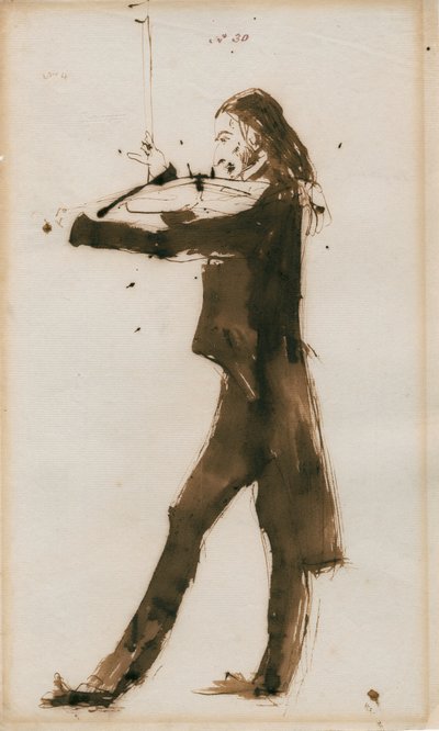 Niccolo Paganini - Porträt von Unbekannt