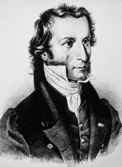 Niccolo Paganini, um 1850 (Gravur) von Unbekannter Künstler