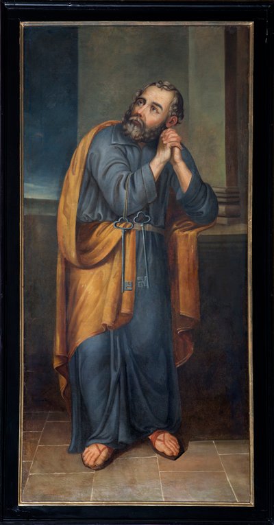 Pfarrkirche (Parochiekerk Sint-Pieter). Heiliger Petrus von Unbekannter Künstler