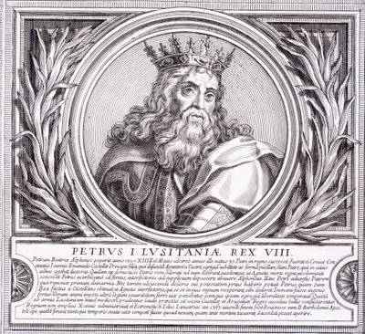 Pedro I. von Portugal (Lithografie) von Unbekannt