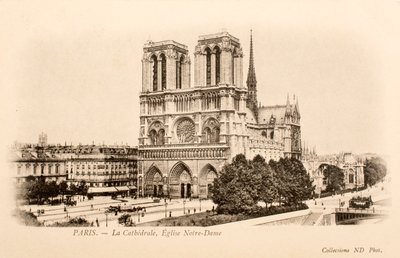Postkarte/Notre Dame/Paris/Seine/Île-de-France/Frankreich von William M. Timlin