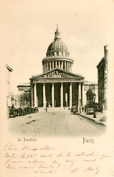 Postkarte/Pantheon/Paris/Seine/Île-de-France/Frankreich von William M. Timlin