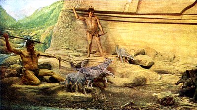 Prähistorischer Mensch - Azilische Kultur von Unbekannter Künstler