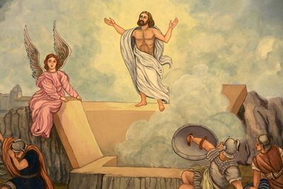 Auferstehung Christi, Eglise Saint-André, Domancy von Unbekannter Künstler