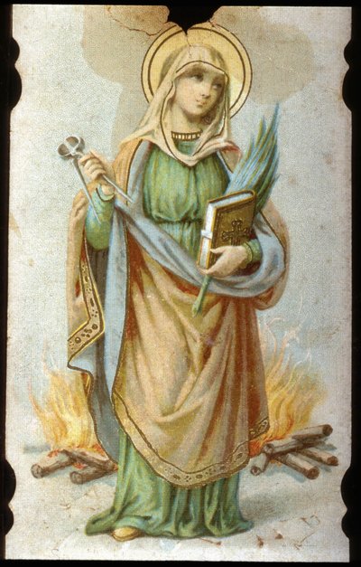 Sainte Appoline, Chromolithographische Pappe von Unbekannter Künstler