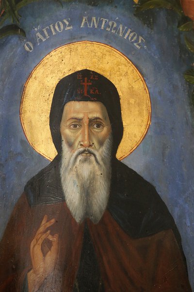 Heiliger Antonius Ikone, 20150507, Nikosia, Zypern von Unbekannt