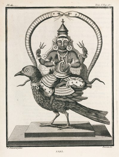 Der hinduistische Gott Sani von Unbekannt