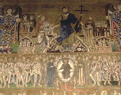 Das Jüngste Gericht, Detail von Christus als Richter von Benjamin Baud