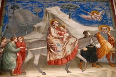 Die Scrovegni-Kapelle. Fresko von Giotto von Unbekannter Künstler