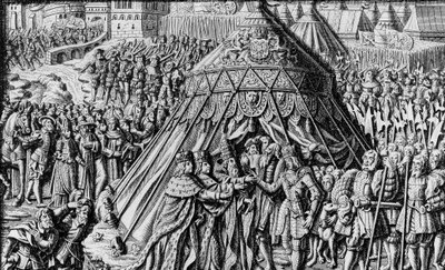 Der Vertrag von Cambrai, 10. Dezember von Unbekannter Künstler