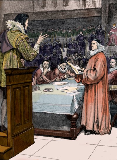 Prozess gegen George Villiers von Unbekannter Künstler
