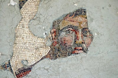 Zwei Athleten, Mosaik aus Samandağı, Türkei von Unbekannt