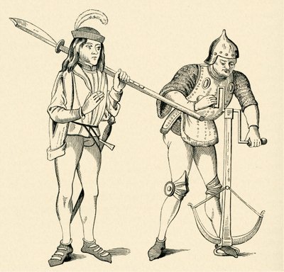 Knappe und Bogenschütze von Unbekannter Künstler