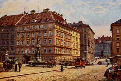 Wien Freiung, Anfang des 20. Jahrhunderts (Postkarte) von Unbekannter Künstler