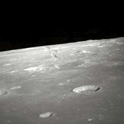 Ansicht von Rima Ariadaeus auf dem Mond von Unbekannter Künstler