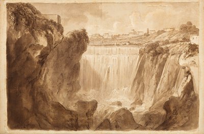Wasserfälle von Tivoli von Unbekannter Künstler