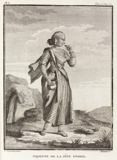Frau von der Küste von Orissa, Indien von Unbekannt