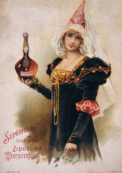 Frau mit mittelalterlichem Kostüm (Postkarte) von Unbekannter Künstler