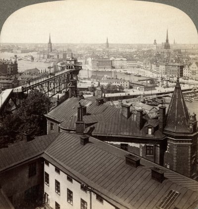 Stadtansicht, Stockholm, Schweden von Underwood and Underwood