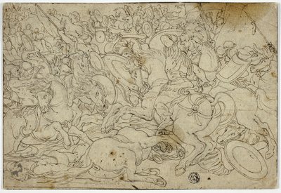 Alexander besiegt Darius in der Schlacht bei Issus von Unknown