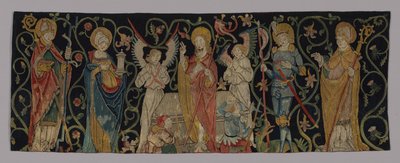 Altartafel, die die Auferstehung mit vier Heiligen darstellt von Unknown
