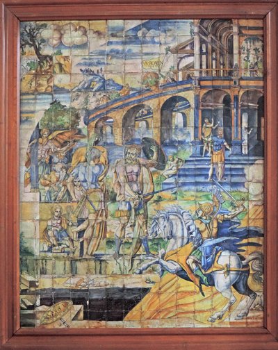 Chantilly, Schloss: Kachelbild von Unknown