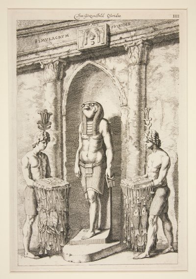 Das Götzenbild Osiridis [Der Tempel des Osiris] von Unknown