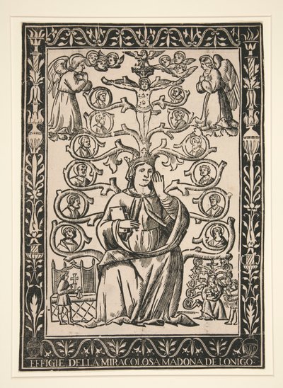Abbild der wundersamen Madonna von Lonigo von Unknown
