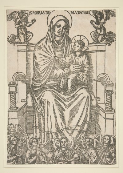Madonna und Kind auf dem Thron von Unknown