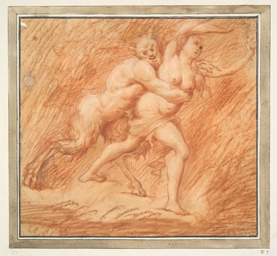 Nymphe und Satyr von Unknown