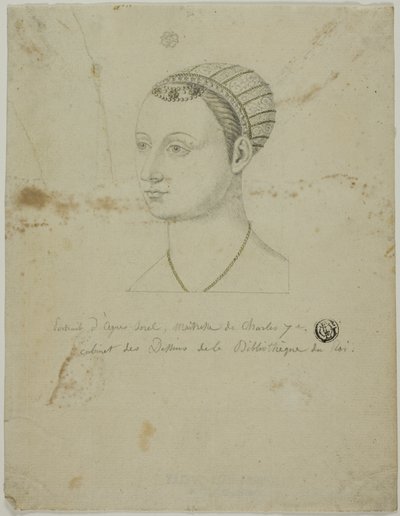Porträt von Agnes Sorel von Unknown