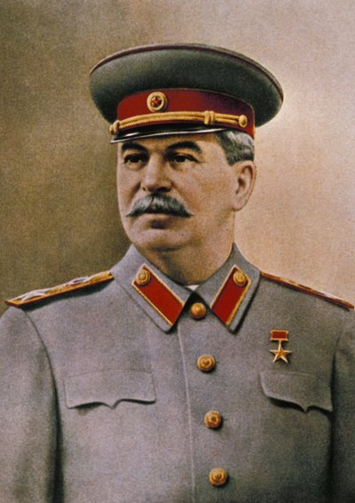 Porträt von Joseph Stalin (1879 - 1953) von Unknown