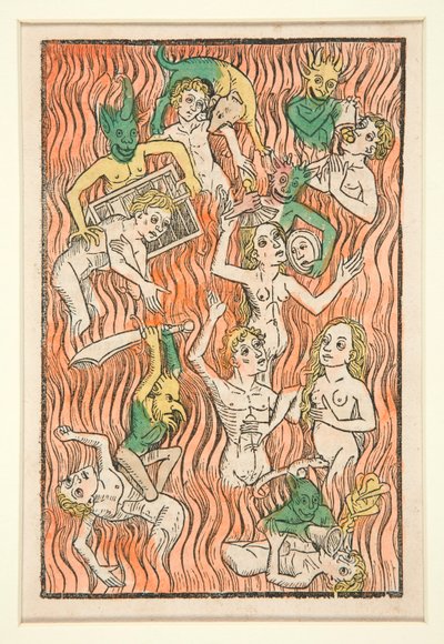 Fegefeuer, Illustration aus Der Seelen-Wurzgarten von Unknown